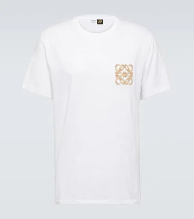 Loewe Paula's Ibiza Anagram Cotton Jersey T-shirt In White