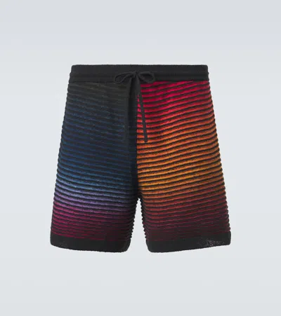 Loewe Paula's Ibiza Anagram Cotton-blend Shorts In Multi
