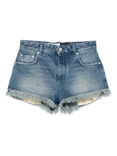 Loewe Paula's Ibiza Anagram Denim Shorts