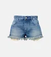 Loewe Paula's Ibiza Anagram Denim Shorts In Blue