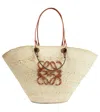 Loewe Paula's Ibiza Anagram Large Tote In Natural/tan