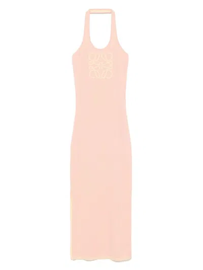 Loewe Paula's Ibiza Anagram Long Tank Dress In Pink