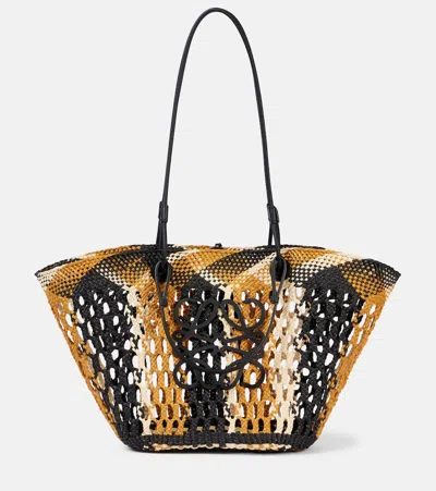 Loewe Paula's Ibiza Anagram Medium Basket Bag In Multicoloured