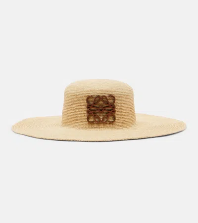 Loewe Paula's Ibiza Anagram Raffia Sun Hat In Sand