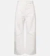 Loewe High-waisted White Denim Jeans In White