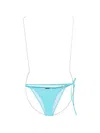 Loewe Womens Turquoise  X Paula's Ibiza Embellished Floral Tanga Bikini Bottoms In Blue