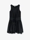 Loewe Drawstring Mini Dress In Black