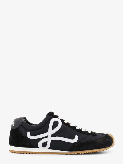 Loewe Black Logo Runner Sneakers In Animal Print