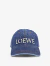 Loewe Structured Logo Cap With Contrast Stitching And Adjustable Fit In Blue