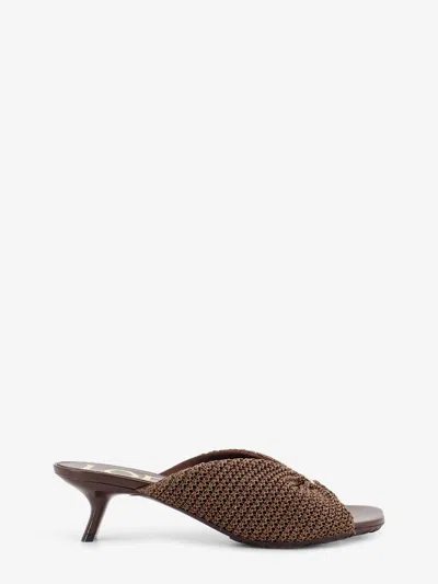 Loewe Pebble Sandals Brown