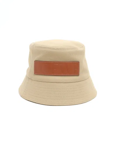 Pre-owned Loewe Paula's Ibiza Bucket Hat, Size 57 In Beige
