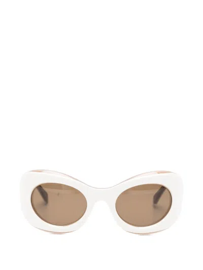 Loewe Paula's Ibiza Butterfly Sunglasses In White