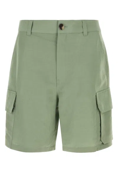 Loewe Sage Green Canvas Paula S Ibiza Bermuda Shorts
