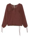 Loewe Paula's Ibiza Cotton And Silk Blend Blouse