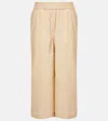Loewe Paula's Ibiza Cotton-blend Culottes In Beige