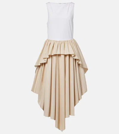 Loewe Dress In Cotton In Brown
