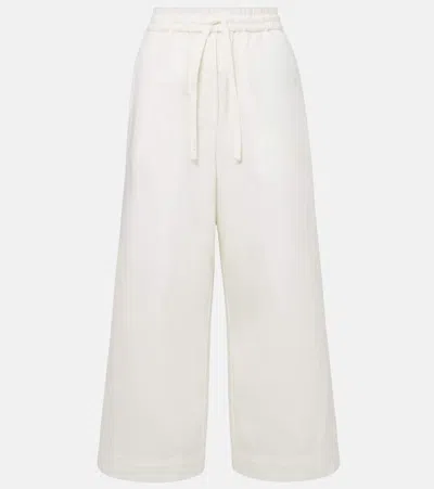 Loewe Paula's Ibiza Cotton Wide-leg Pants In White
