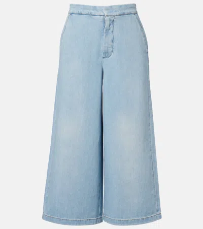 Loewe Paula's Ibiza Cropped Jeans In Blue