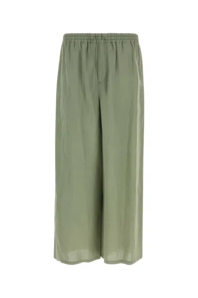 Loewe Green Viscose Blend Paula S Ibiza Wide-leg Pant