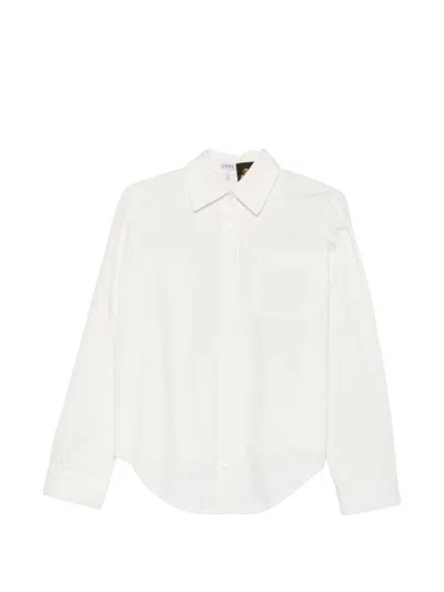 Loewe White Oxford Shirt In Neutral