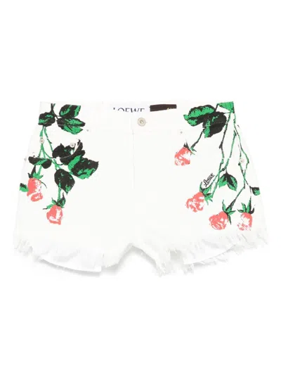 LOEWE LOEWE PAULA'S IBIZA DENIM COTTON SHORTS