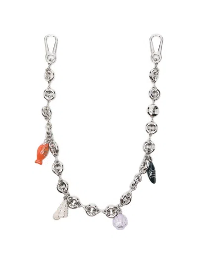 Loewe Paula's Ibiza Donut Chain Charm In Metallic