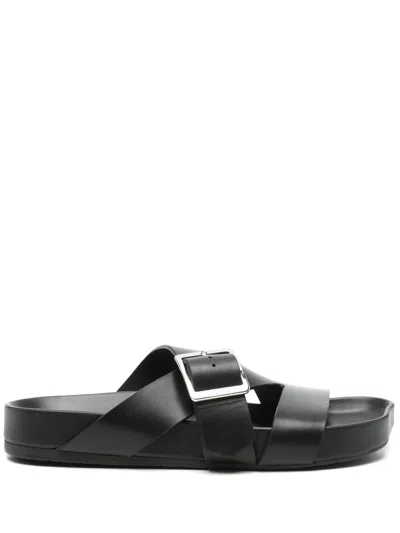 LOEWE LOEWE PAULA'S IBIZA EASE BUCKLE LEATHER SANDALS