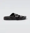 Loewe Slide Ease Buckle In Vegetable Tanned Calfskin In Black