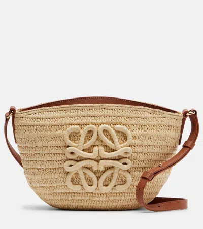 Loewe Paula's Ibiza Eclipse Raffia Crossbody Bag In Neutral