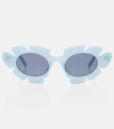 Loewe Paula's Ibiza Flower Cat-eye Sunglasses In Blue
