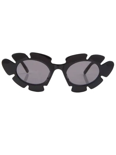 Loewe Paula's Ibiza Flower Sunglasses In Black