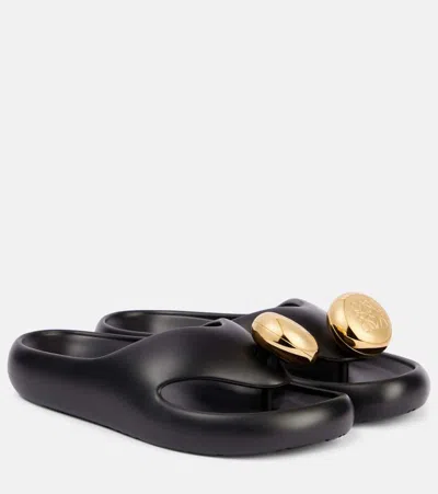 Loewe Paula's Ibiza Foam Pebble Pvc Slides In Black