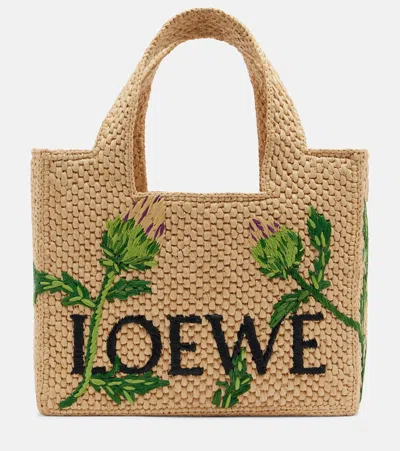 Loewe Font Tote Bag Handbags Beige In Neutral