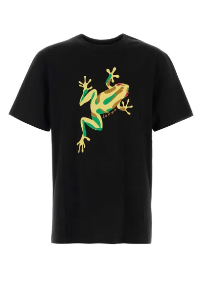 Loewe Anagram-logo Frog-motif T-shirt In Black