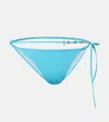 Loewe Bikini Bottom In Technical Jersey In Blue