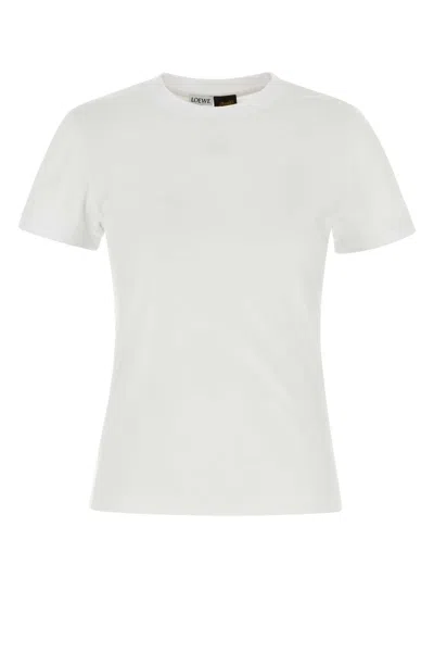 Loewe Cotton Paula Ibiza Short Sleeve T Shirt In White