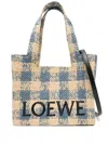 Loewe Font Raffia Tote
