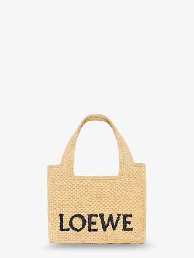 Loewe Paula's Ibiza - Front Mini Raffia Handbag In Neutral