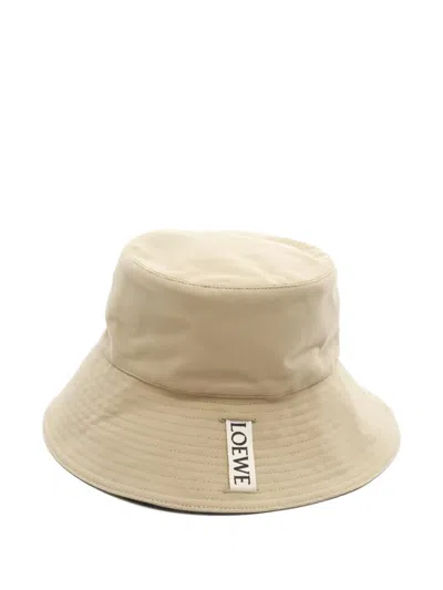 Pre-owned Loewe × Paula's Ibiza Logo-patch Fisherman Hat In Neutral