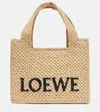 Loewe Women's Small Logo Font Tote Bag In Beige