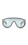Loewe Paula's Ibiza Mask-frame Acetate Sunglasses In Grey