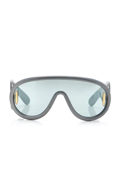 Loewe Paula's Ibiza Mask-frame Acetate Sunglasses In Grey