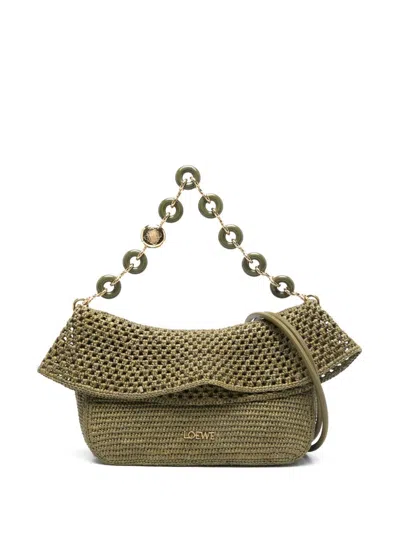 Loewe Paula's Ibiza Ola Small Rafia Shoulder Bag