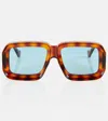 Loewe Oversize Square Sunglasses In Multicoloured
