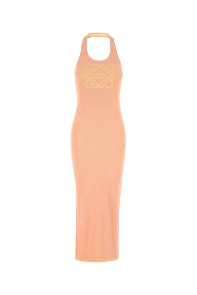 Loewe Paula's Ibiza Paula's Ibiza Mini Cotton-blend Dress In Pink
