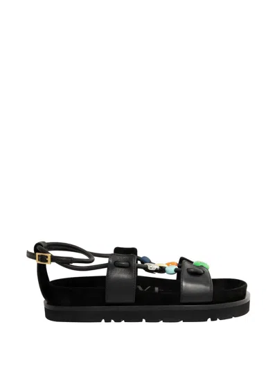 LOEWE LOEWE PAULA'S IBIZA Pebble Fussbett  Leather Sandals