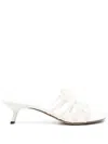 Loewe Petal Anagram Leather Caged Mule Sandals