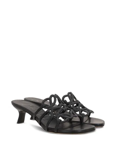 Loewe Paula's Ibiza Petal Anagram Leather Sandals