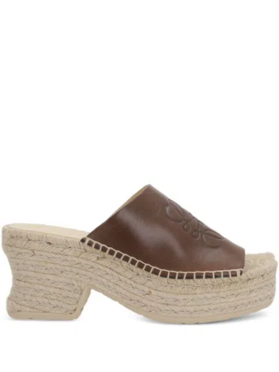 LOEWE LOEWE PAULA'S IBIZA PETAL VEGETAL LEATHER MULES