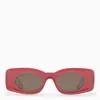 Loewe Paula Ibiza Pink/white Sunglasses Women In Pink